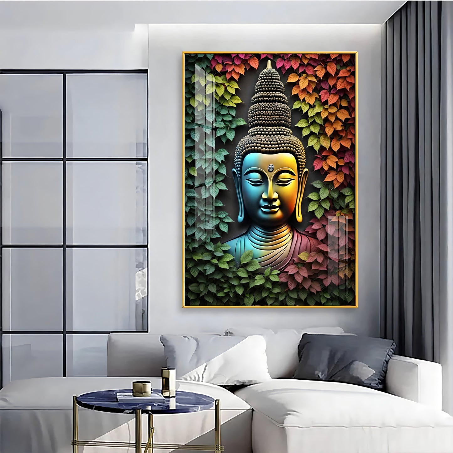 Beautiful Buddha Premium Acrylic Vertical Wall Art