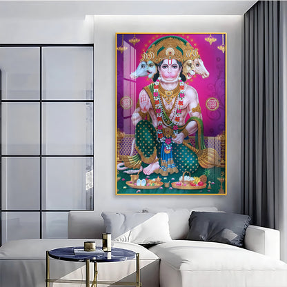 Hanuman's Glory Premium Vertical Acrylic Wall Art