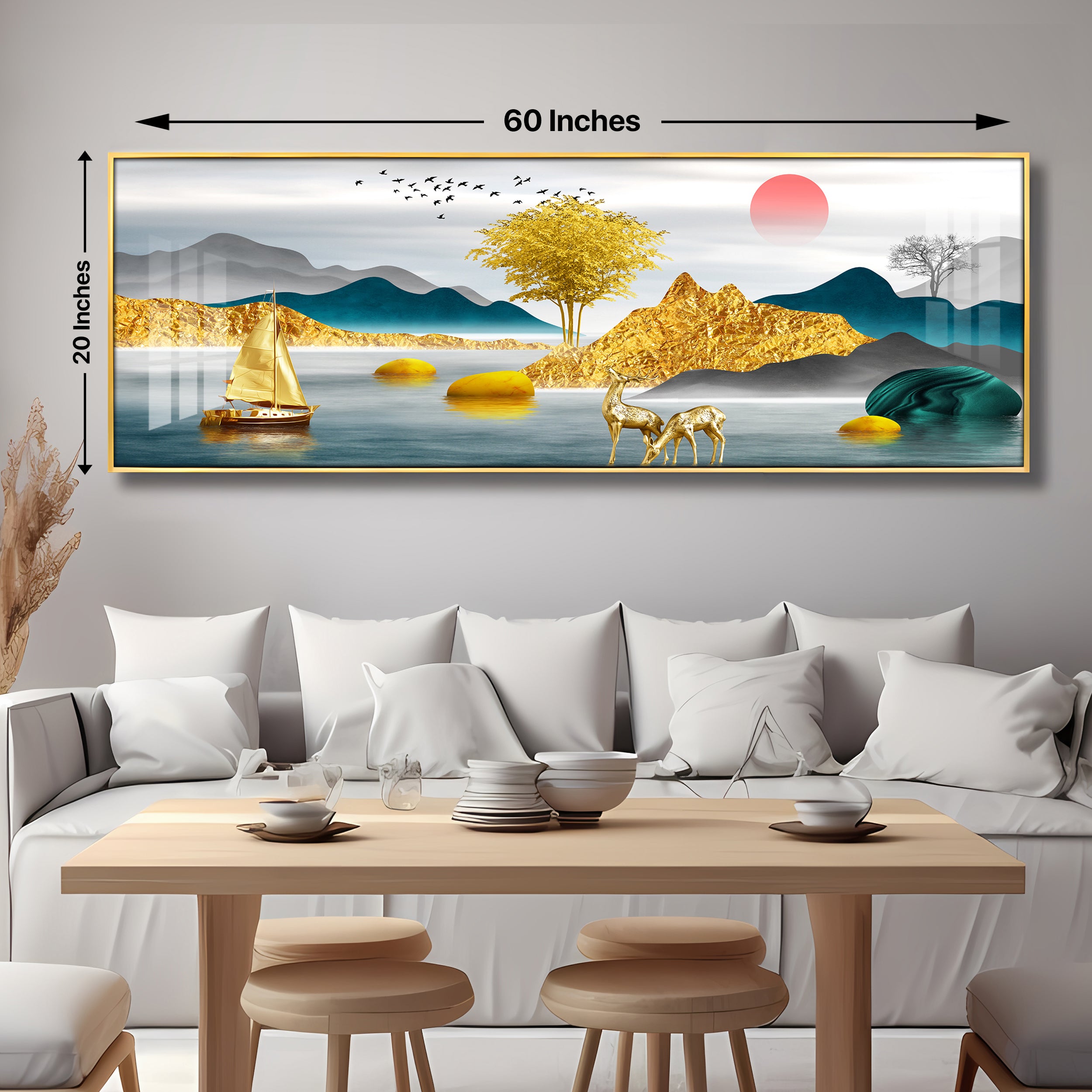 Majestic Land Premium Acrylic Horizontal Wall Art