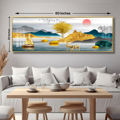 Majestic Land Premium Acrylic Horizontal Wall Art