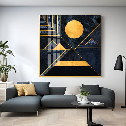 Moon & Mountains Premium Acrylic Square Wall Art