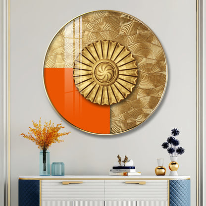 Luminous Dawn Premium Acrylic Round Wall Art