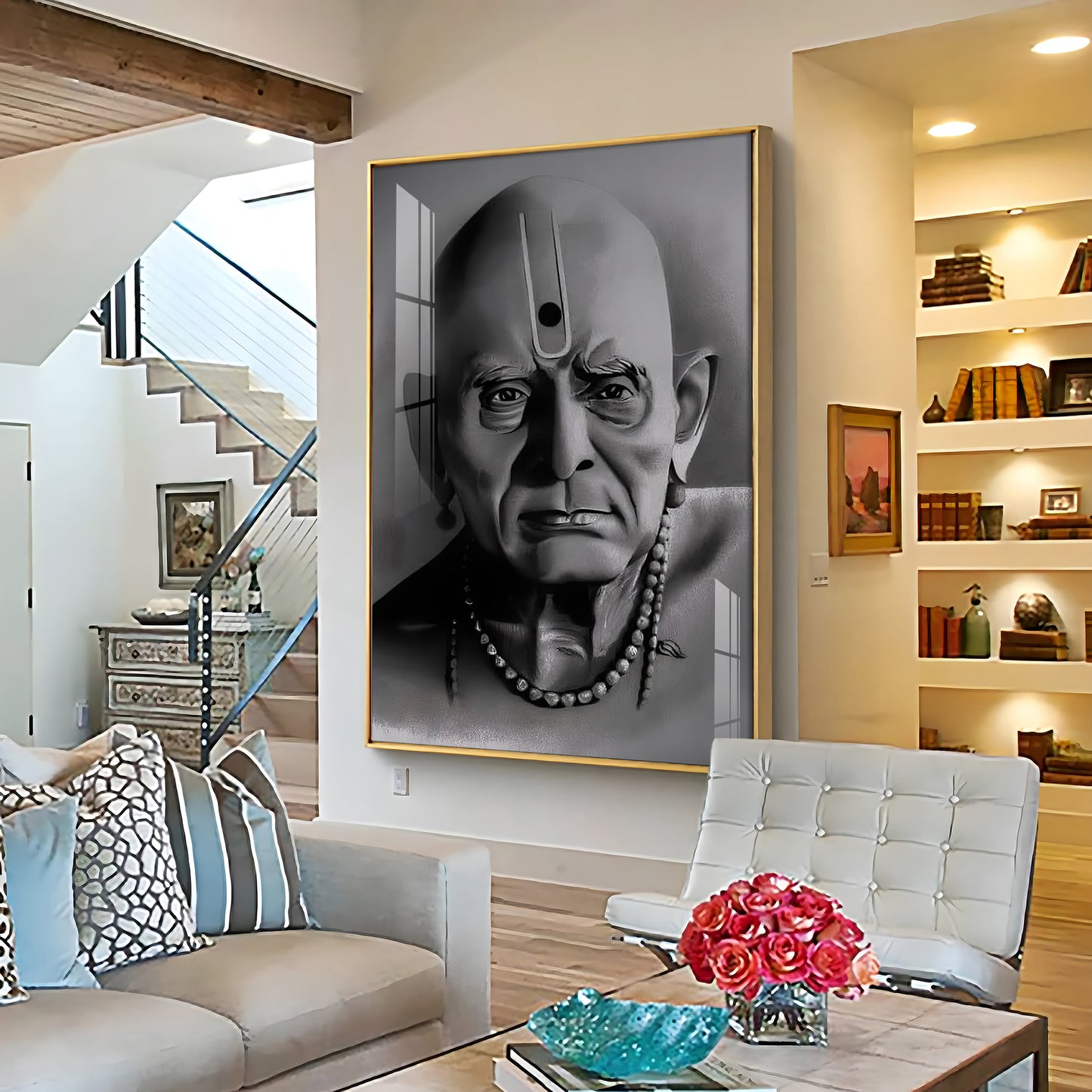 Majesty Shree Swami Samarth Premium Vertical Acrylic Wall Art