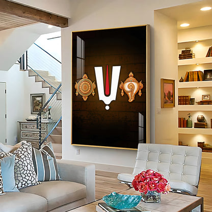 Tirupati Balaji Tilak Premium Acrylic Vertical Wall Art