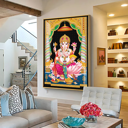 Divine Ganesh Serenity Premium Acrylic Vertical Wall Art