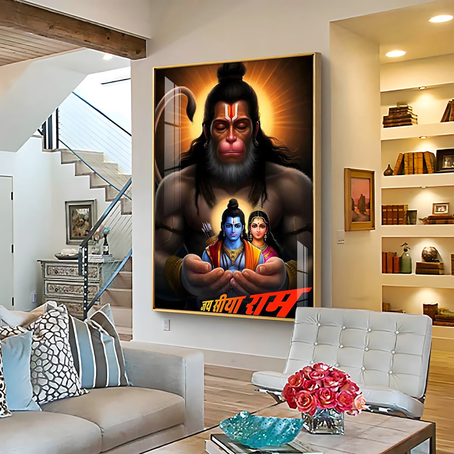 The Mighty Hanuman Premium Acrylic Wall Art