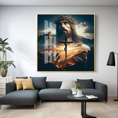 Eternal Faith Premium Acrylic Square Wall Art