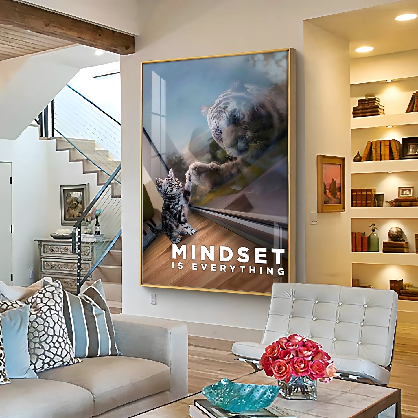 Mindset Is Everything Premium Acrylic Vertical Wall Art