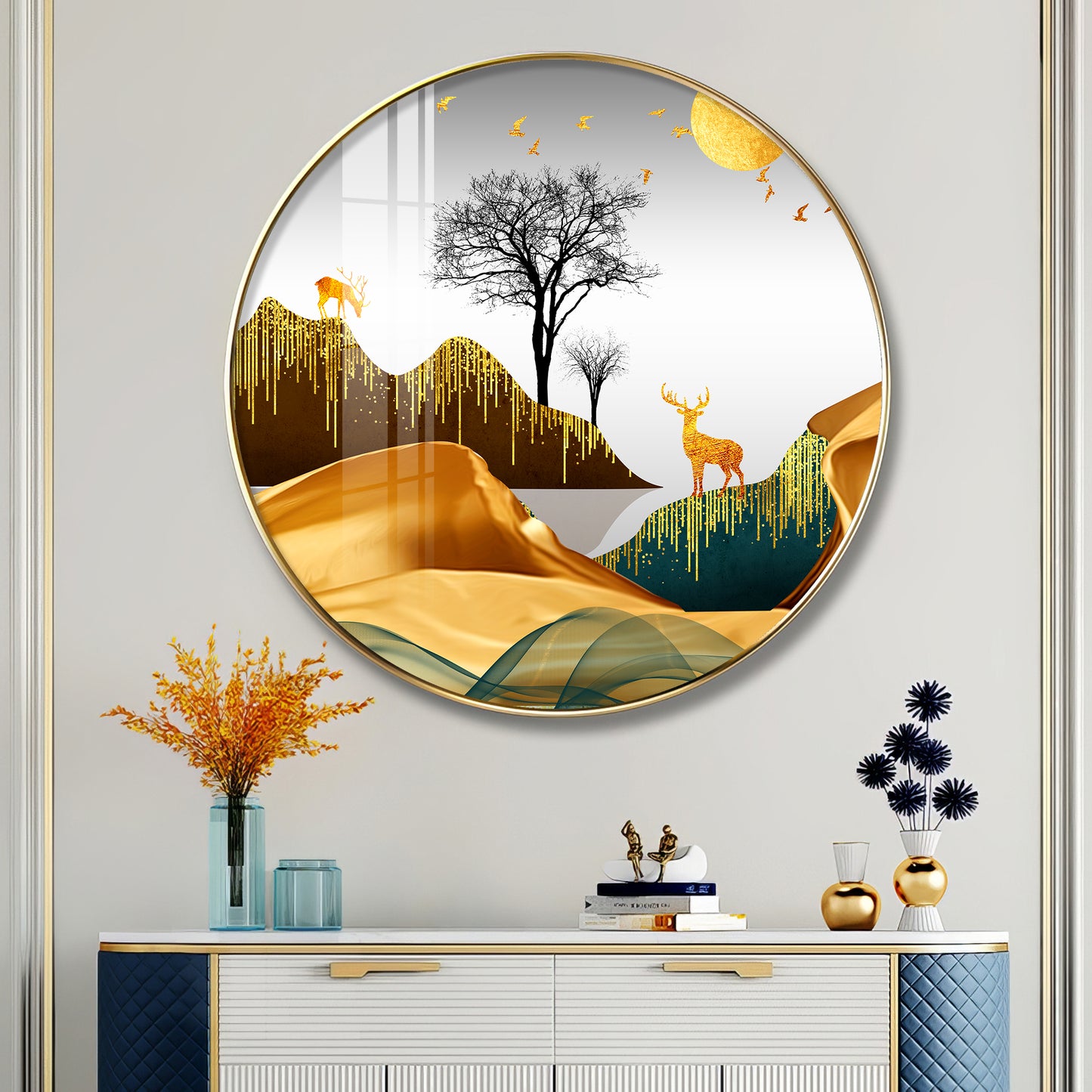 Forest Glade Premium Acrylic Round Wall Art
