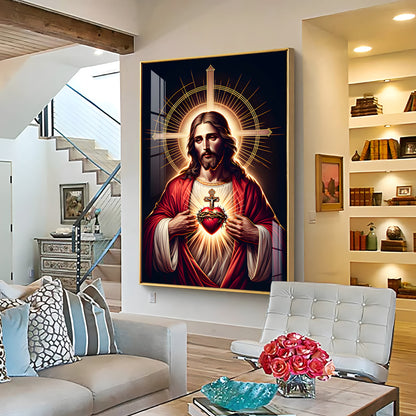 Canvas of Christ's Love Premium Acrylic Vertical Wall Art