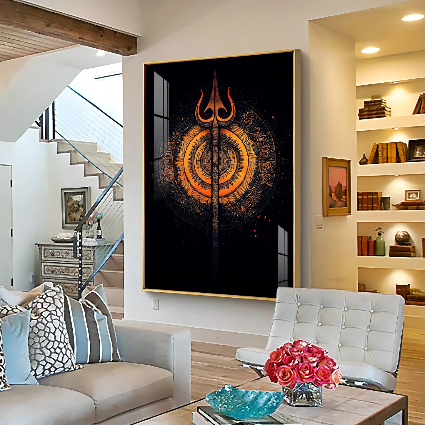 The Radiance of Shiva Premium Vertical Acrylic Wall Art