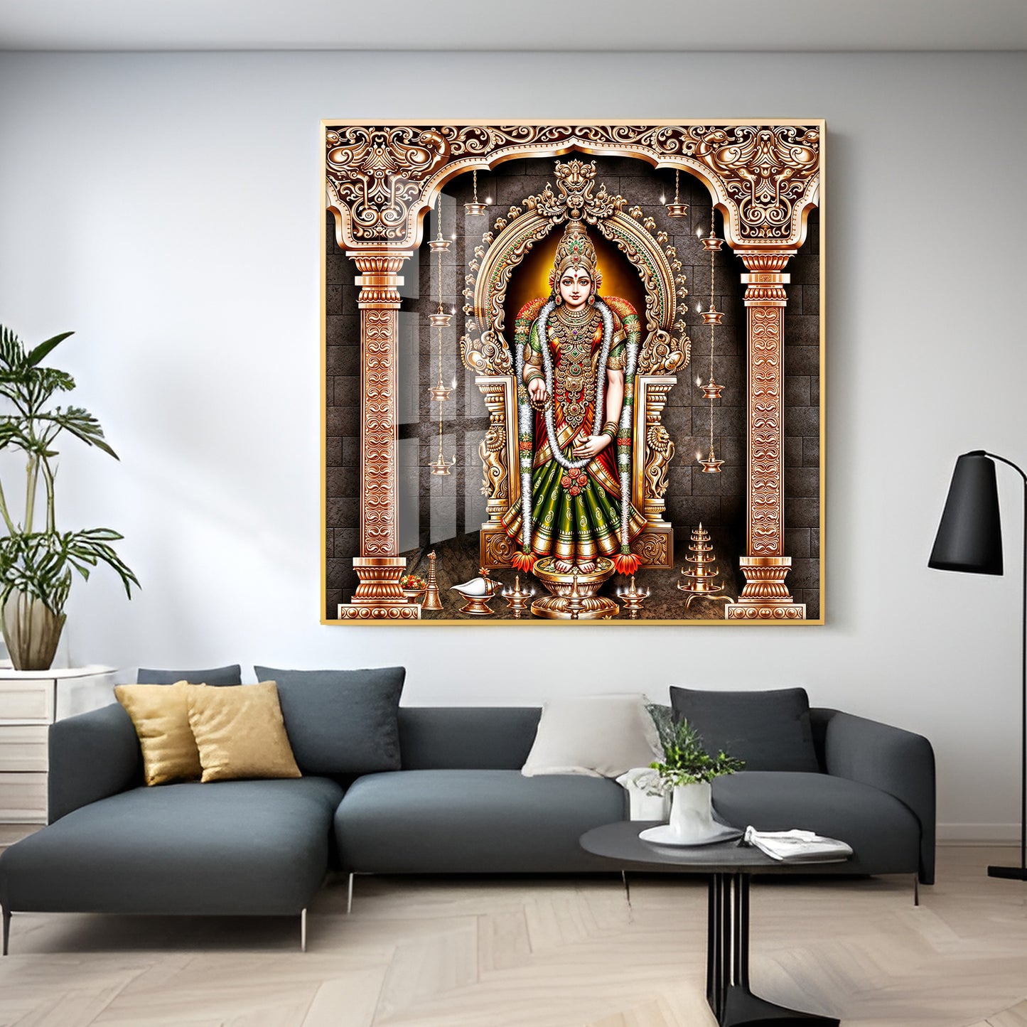 Kanya Kumari Devi Premium Acrylic Square Wall Art