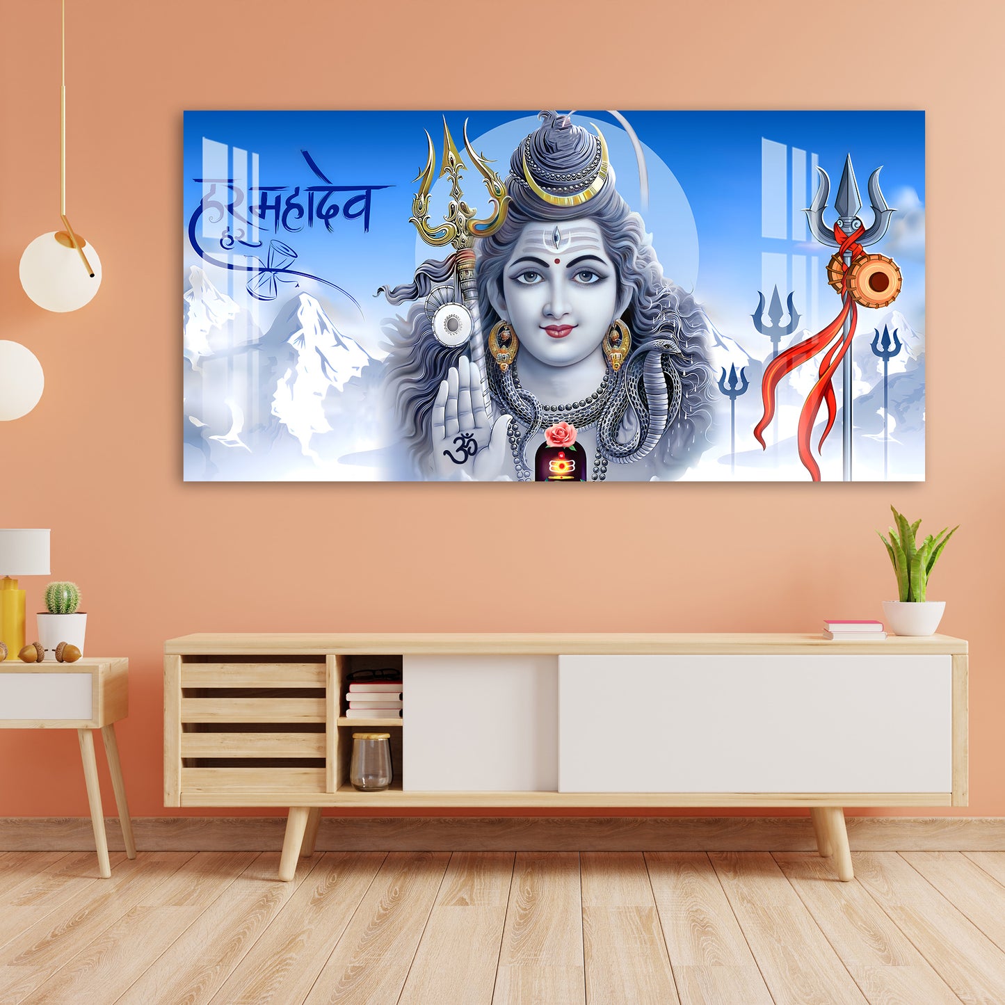 Om Namah Shivay Acrylic Wall Art