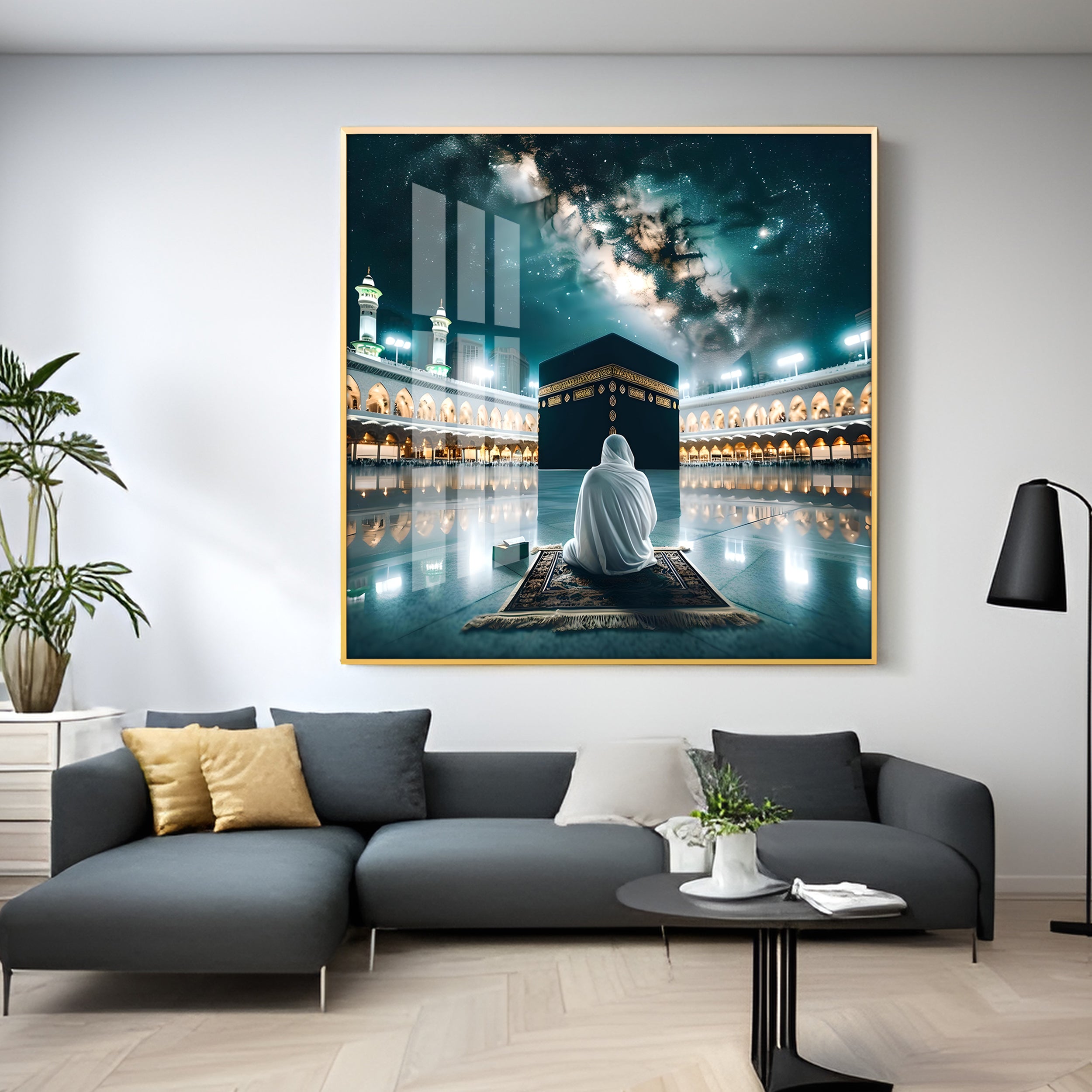 Kaaba Mecca Premium Acrylic Square Wall Art