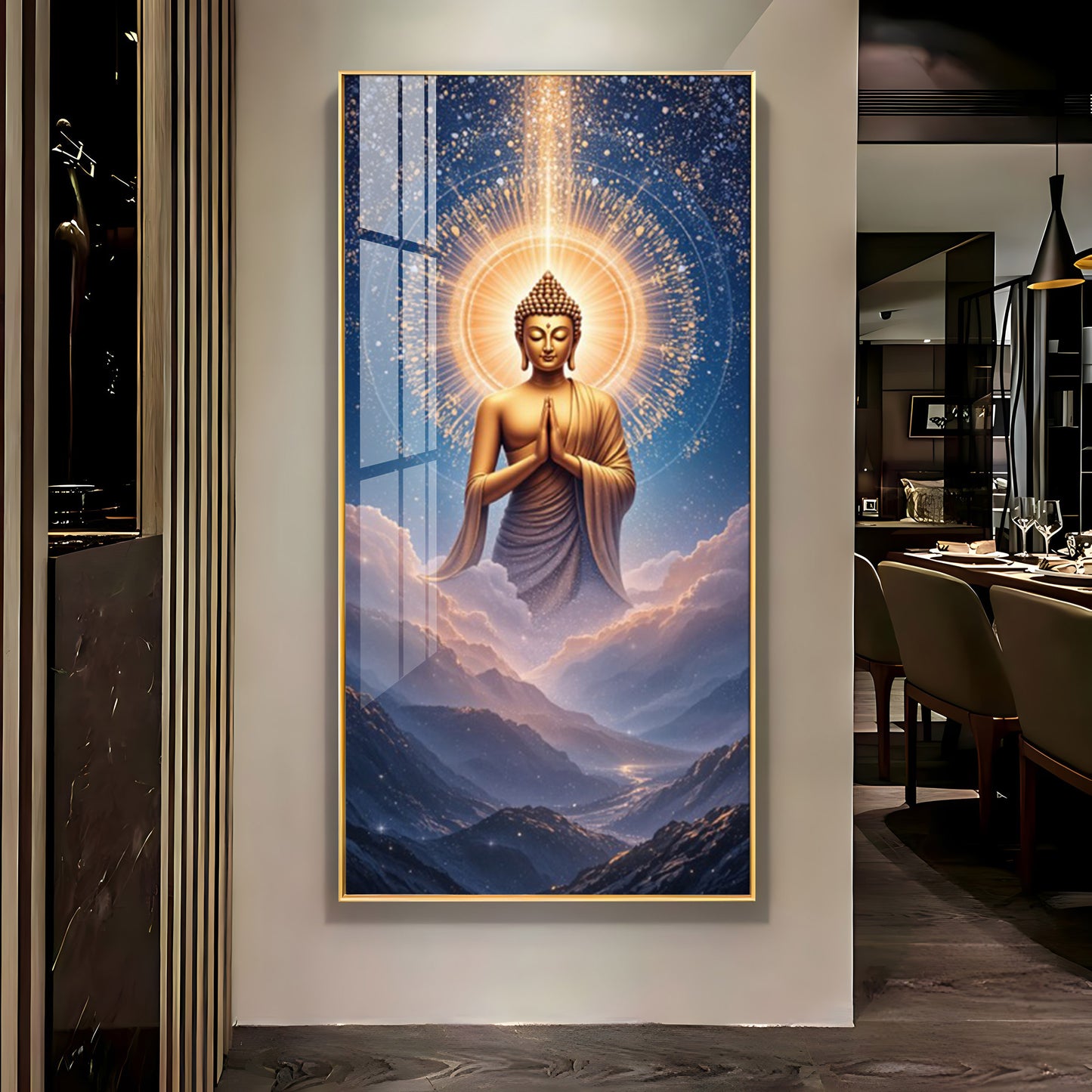 Gautama Buddha Premium Acrylic Vertical Wall Art