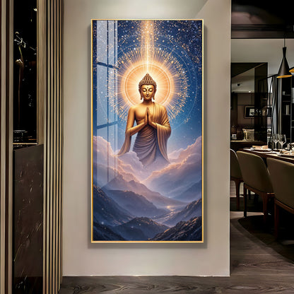 Gautama Buddha Premium Acrylic Vertical Wall Art
