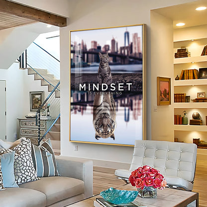 Mindset Is Everything Premium Acrylic Vertical Wall Art