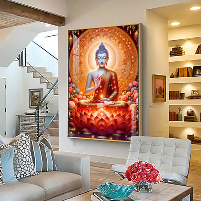 Peaceful Buddha Premium Acrylic Vertical Wall Art