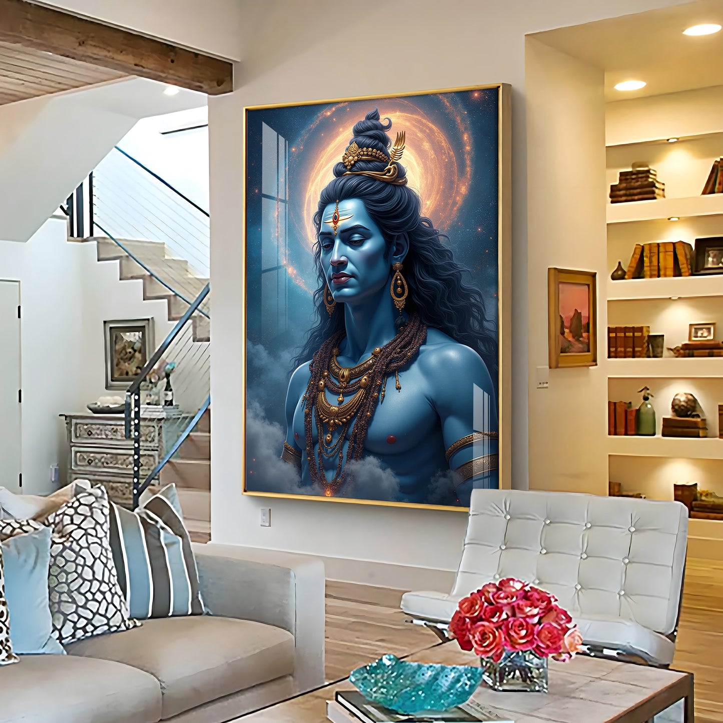 Sacred Vision Of Lord Shiva Premium Acrylic Wall Art