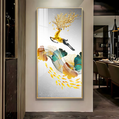 Luxury Deer Premium Acrylic Vertical Wall Art