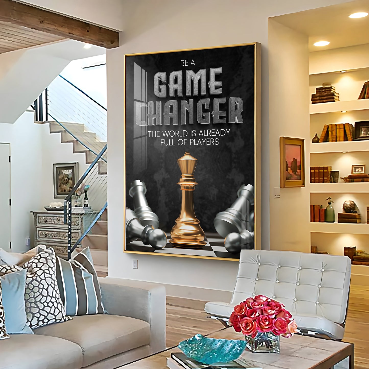 Game Changer Premium Acrylic Vertical Wall Art