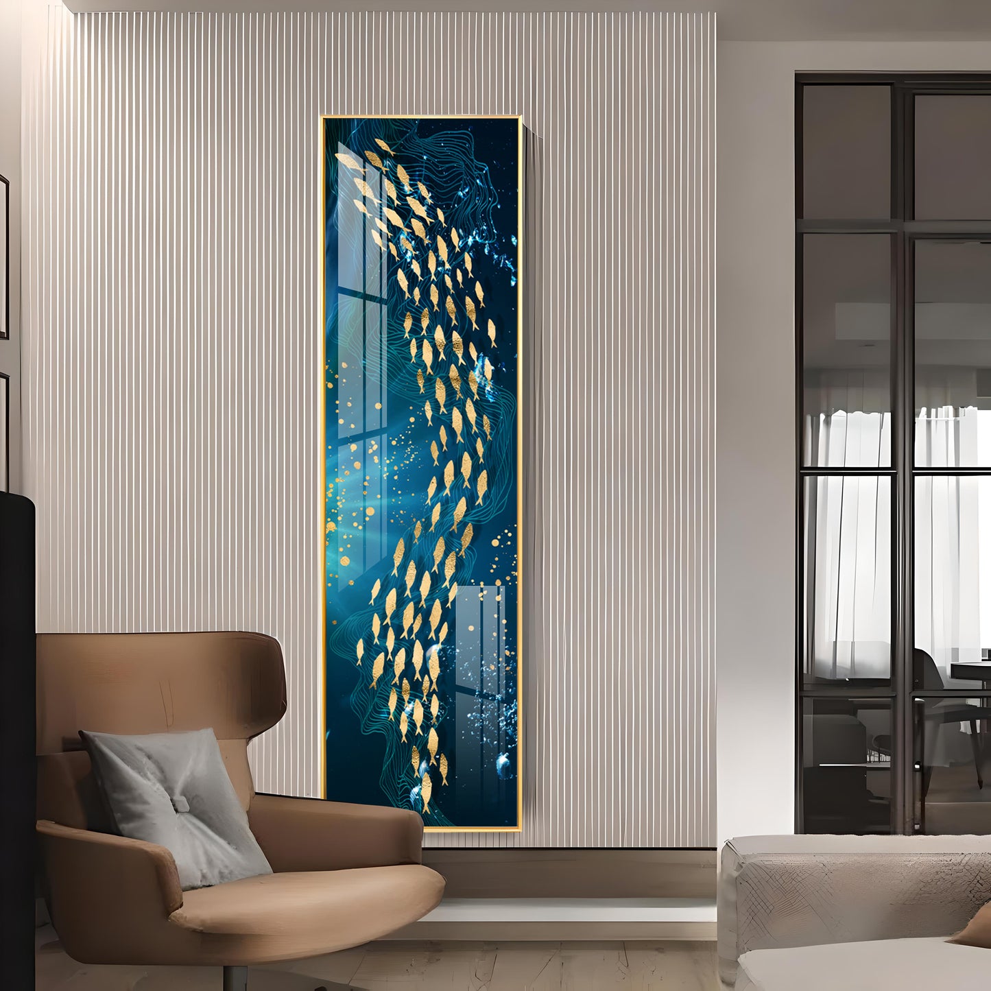 Deep Into The Ocean Premium Acrylic Vertical Wall Art