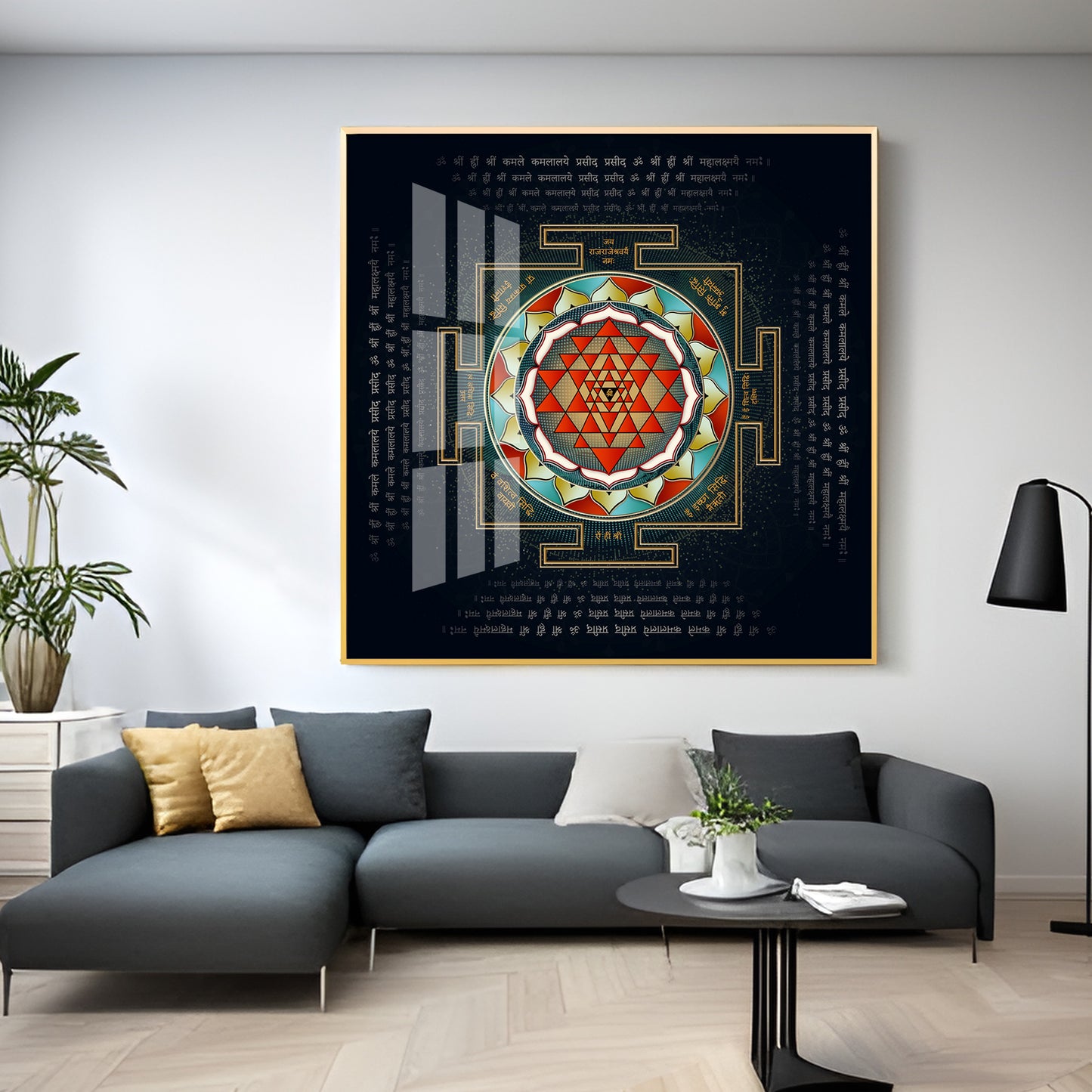 Shri Yantra Premium Acrylic Square Wall Art