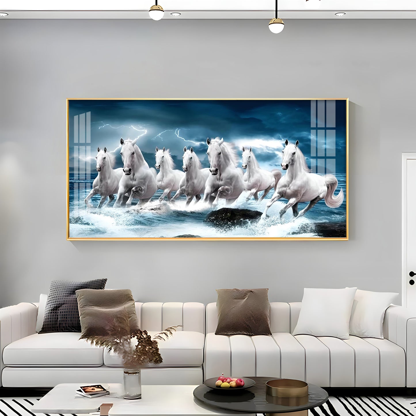 Heaven Horses Premium Acrylic Horizontal Wall Art