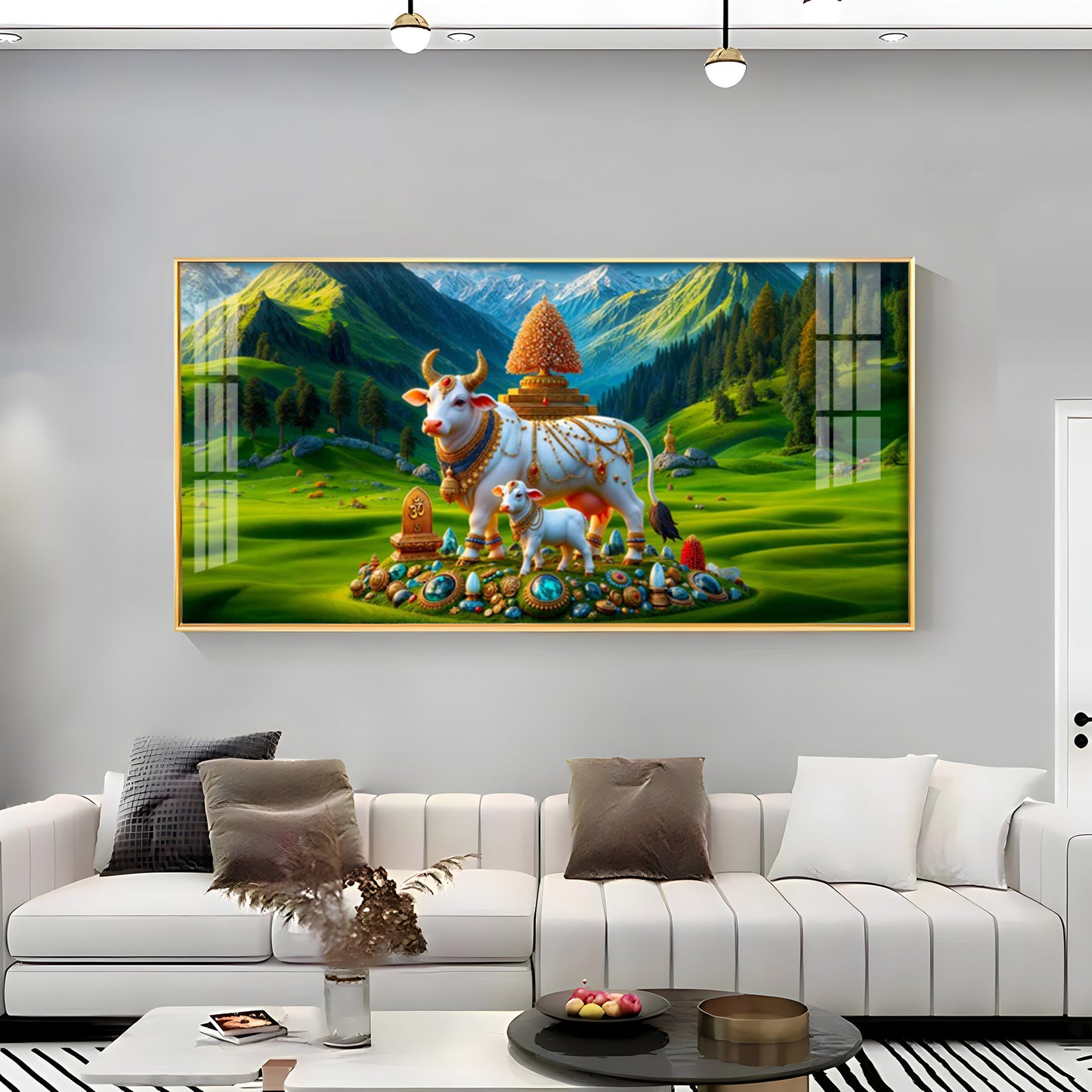 Nandi Shakti Premium Acrylic Horizontal Wall Art