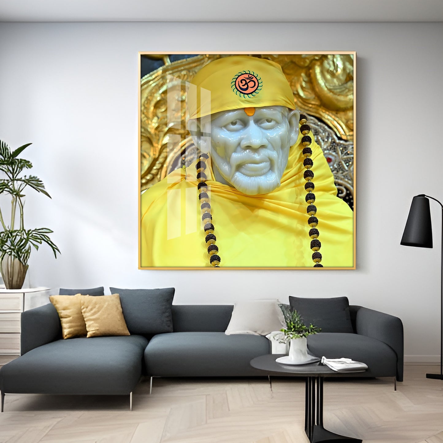 Jai Shree Sai Premium Acrylic Square Wall Art