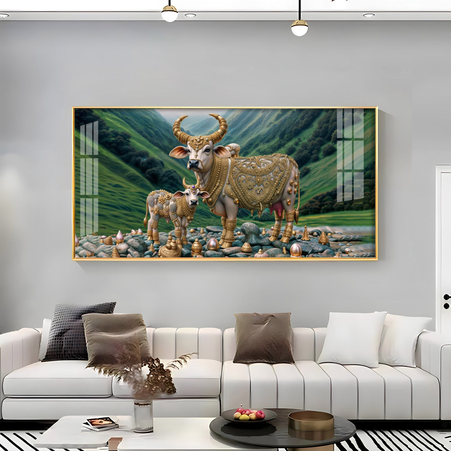 Mythological Cow Premium Acrylic Horizontal Wall Art