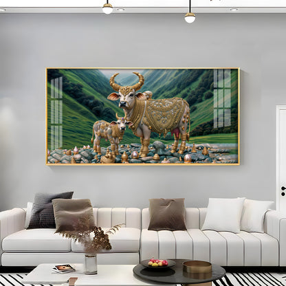 Mythological Cow Premium Acrylic Horizontal Wall Art
