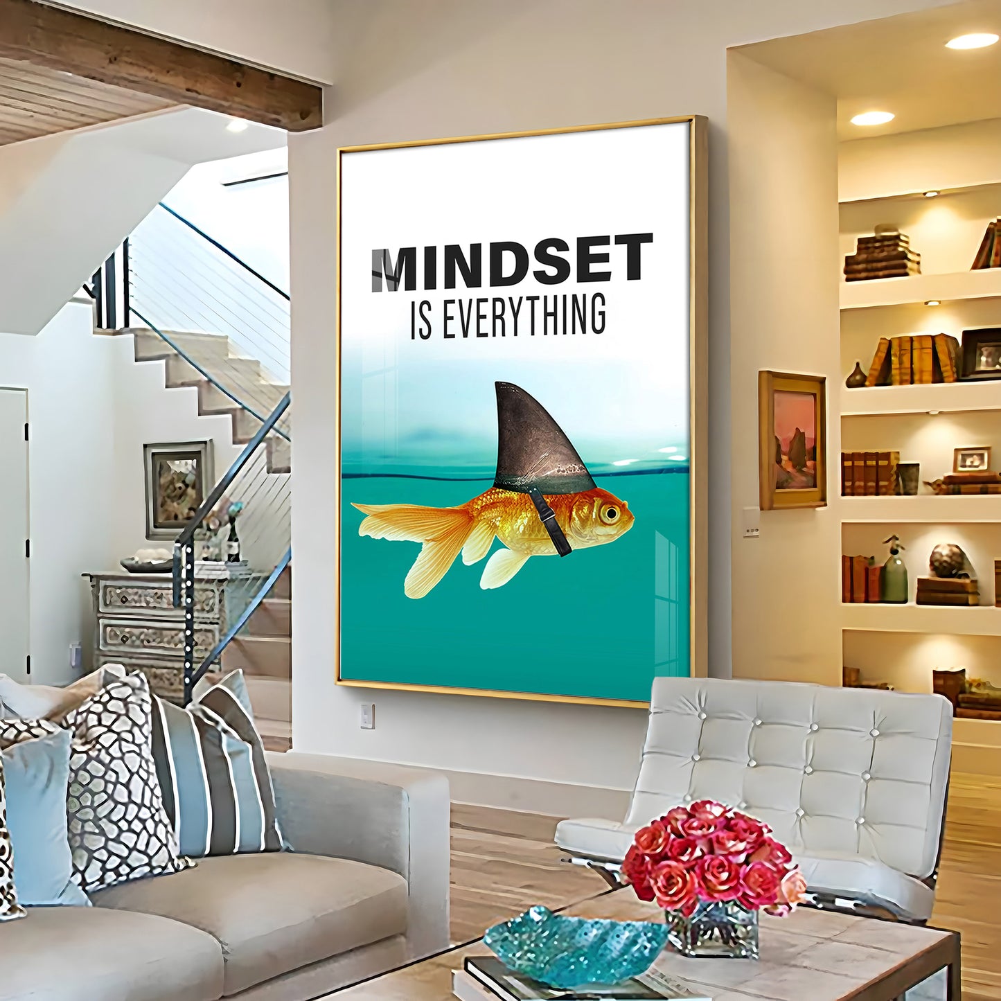 Mindset Is Everything Premium Acrylic Vertical Wall Art