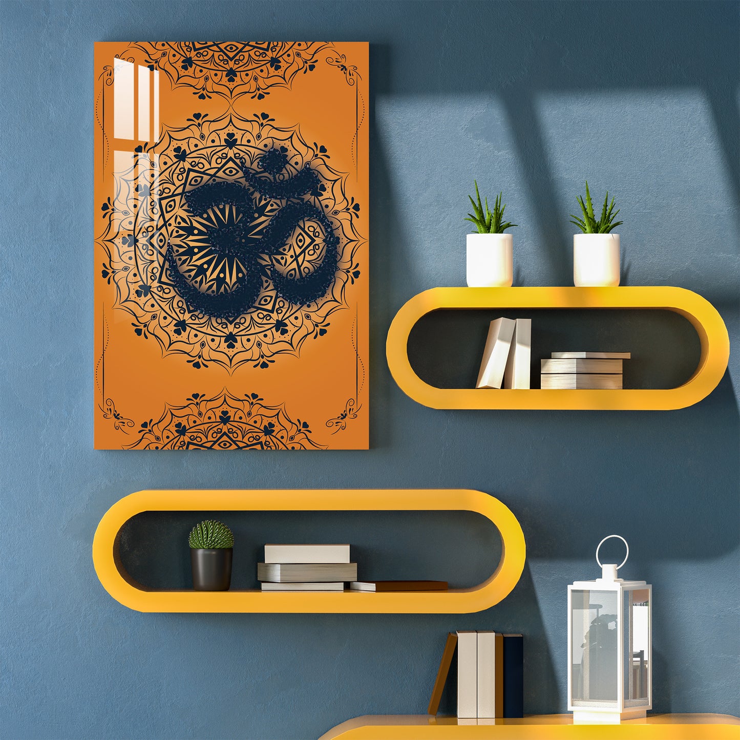 Aum With Mandala Art Acrylic Wall Art