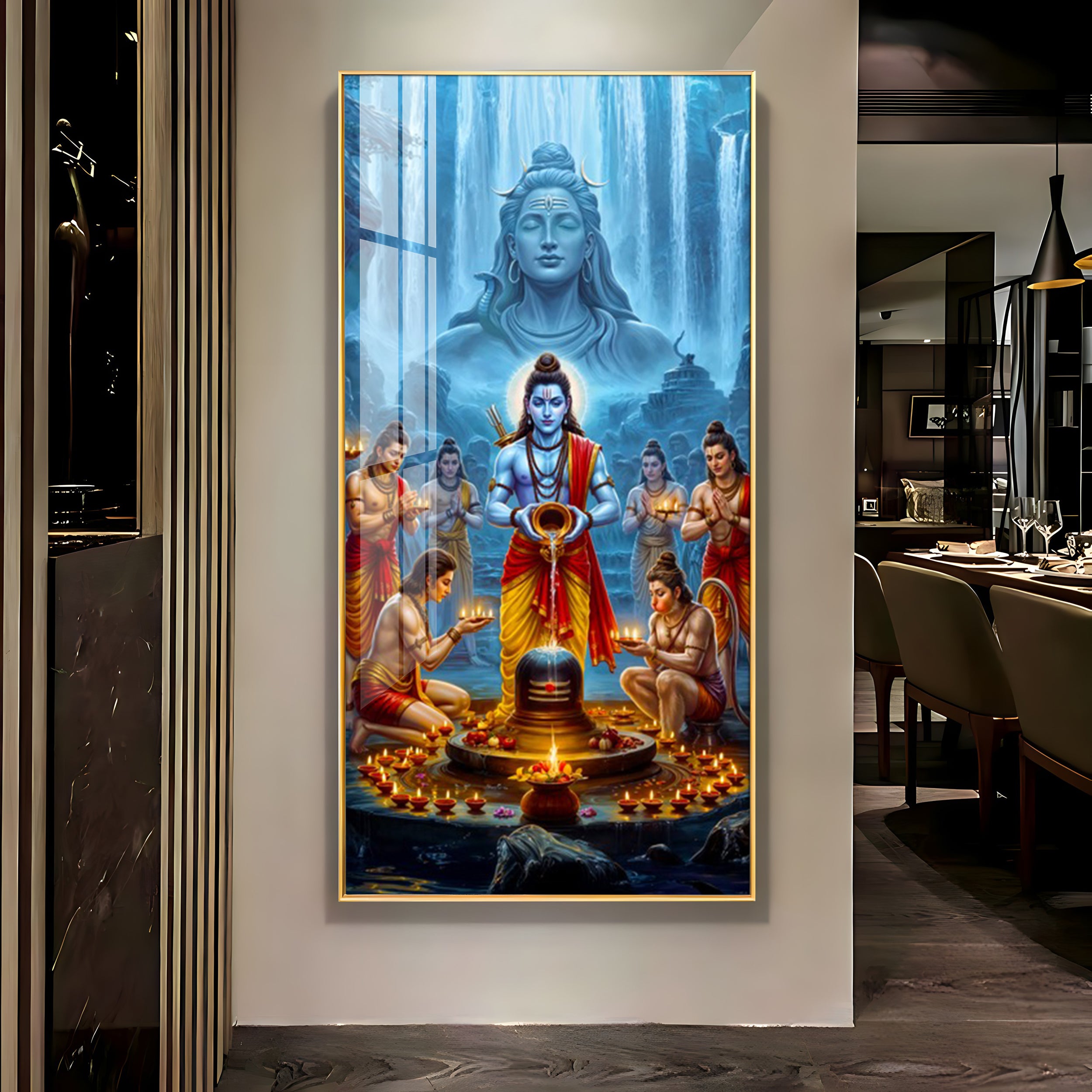 Shiva's Blessing Premium Acrylic Vertical Wall Art