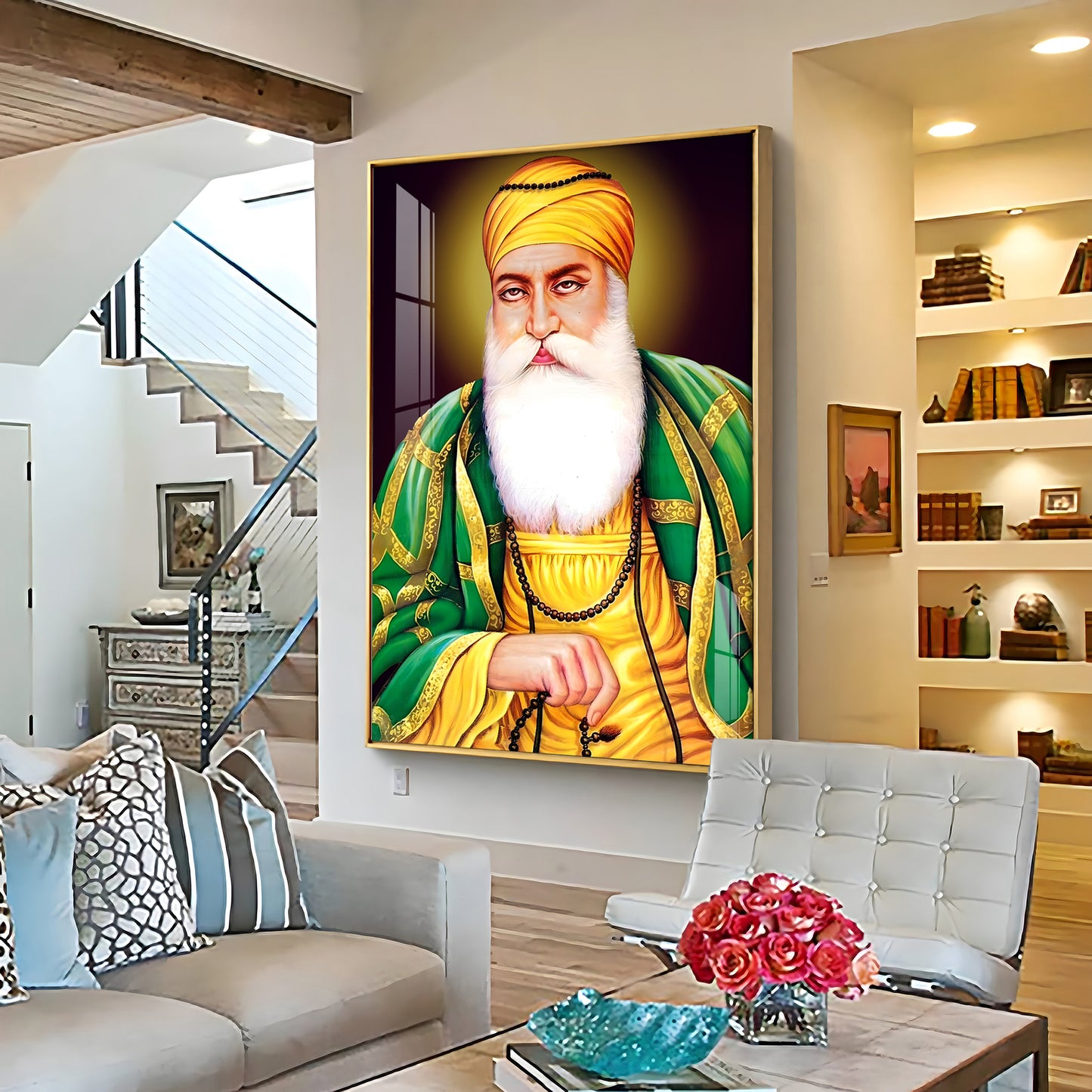 Guru Nanak Ji Premium Vertical Acrylic Wall Art