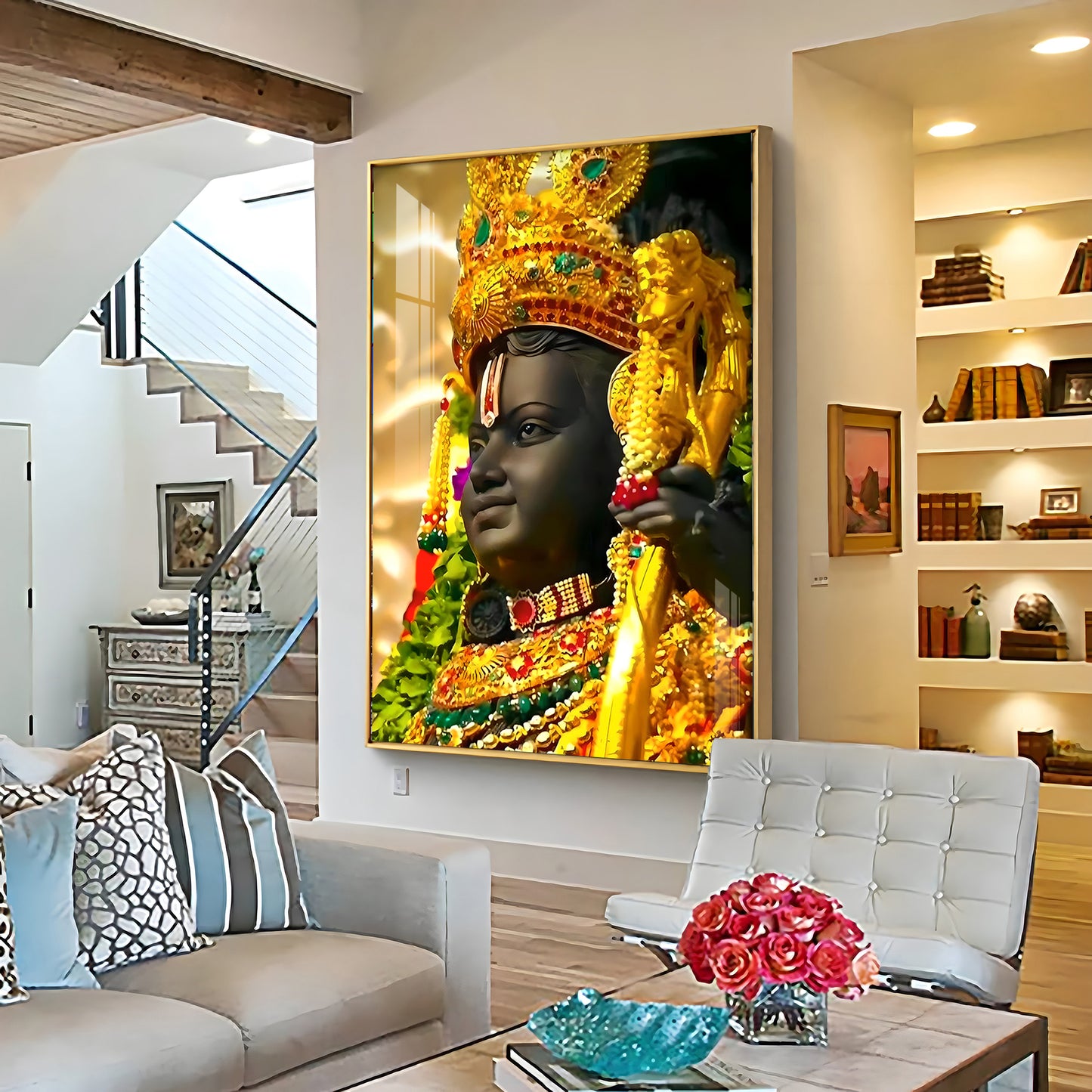 Ayodhya Darshan Premium Acrylic Vertical Wall Art