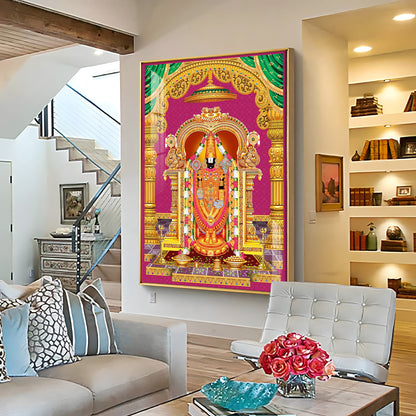 Sri Venkateswara Swamy Blessing Premium Acrylic Vertical Wall Art