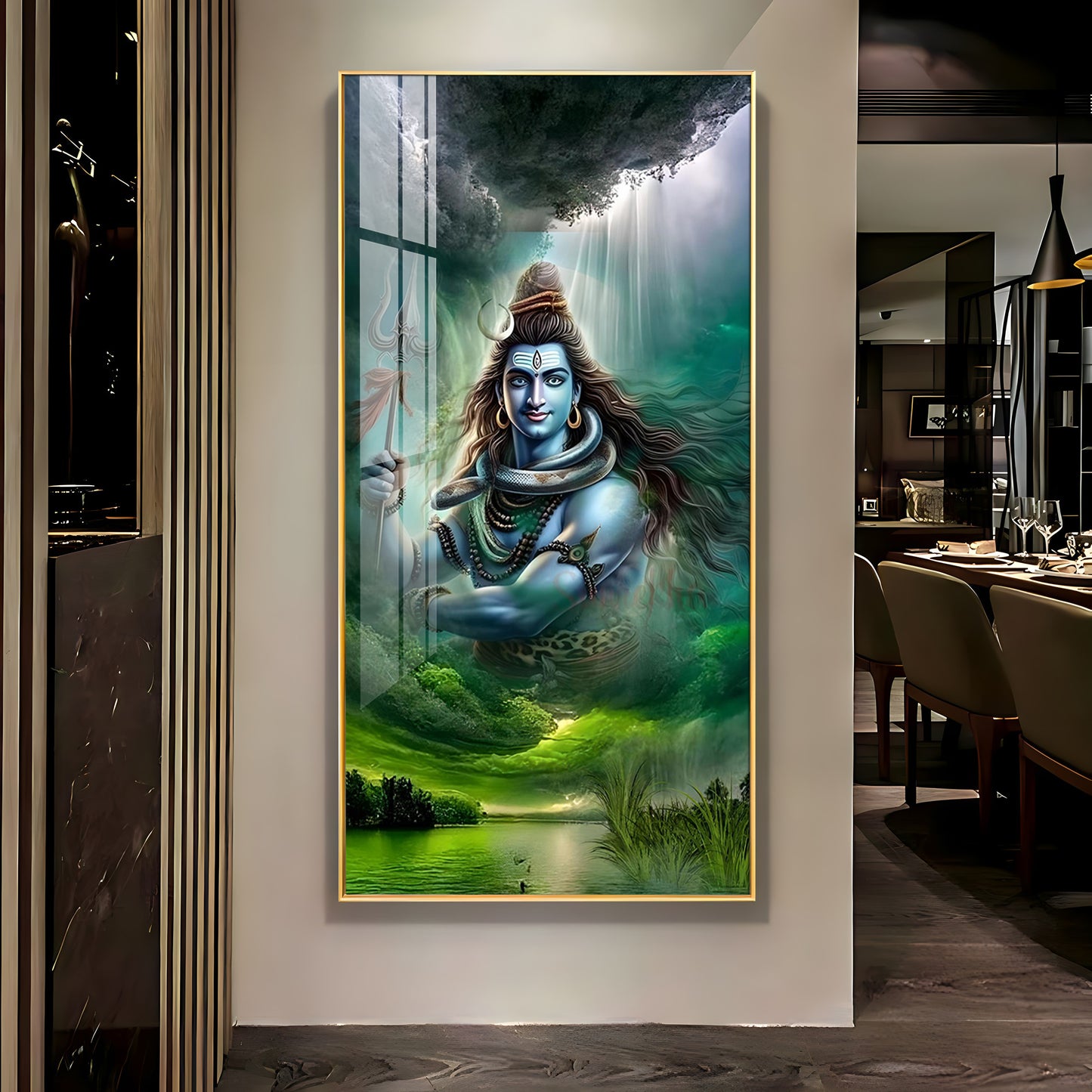 Adiguru Premium Acrylic Vertical Wall Art