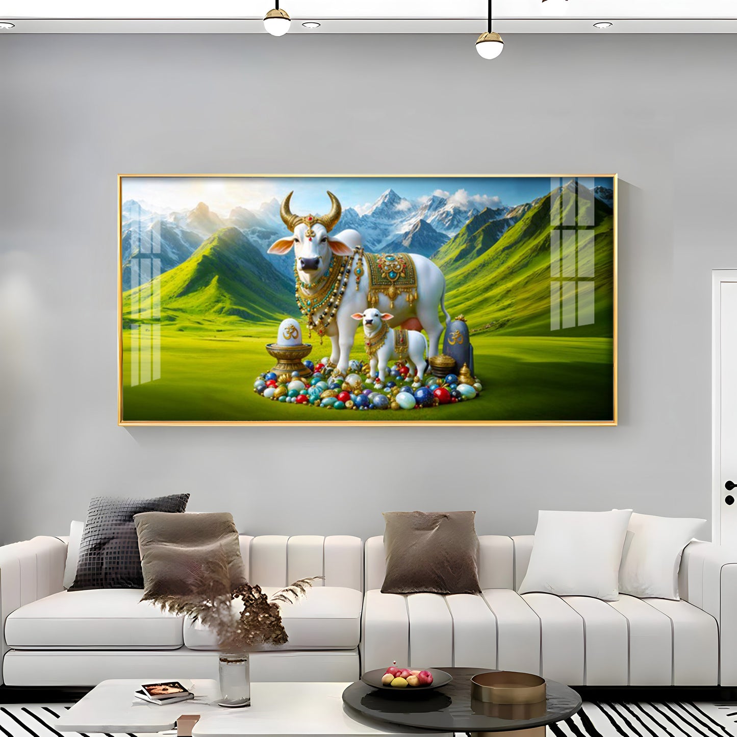 Kamadhenu Premium Acrylic Horizontal Wall Art