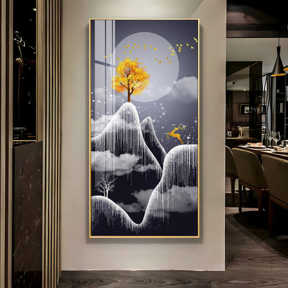 Freezy Nights Premium Acrylic Vertical Wall Art