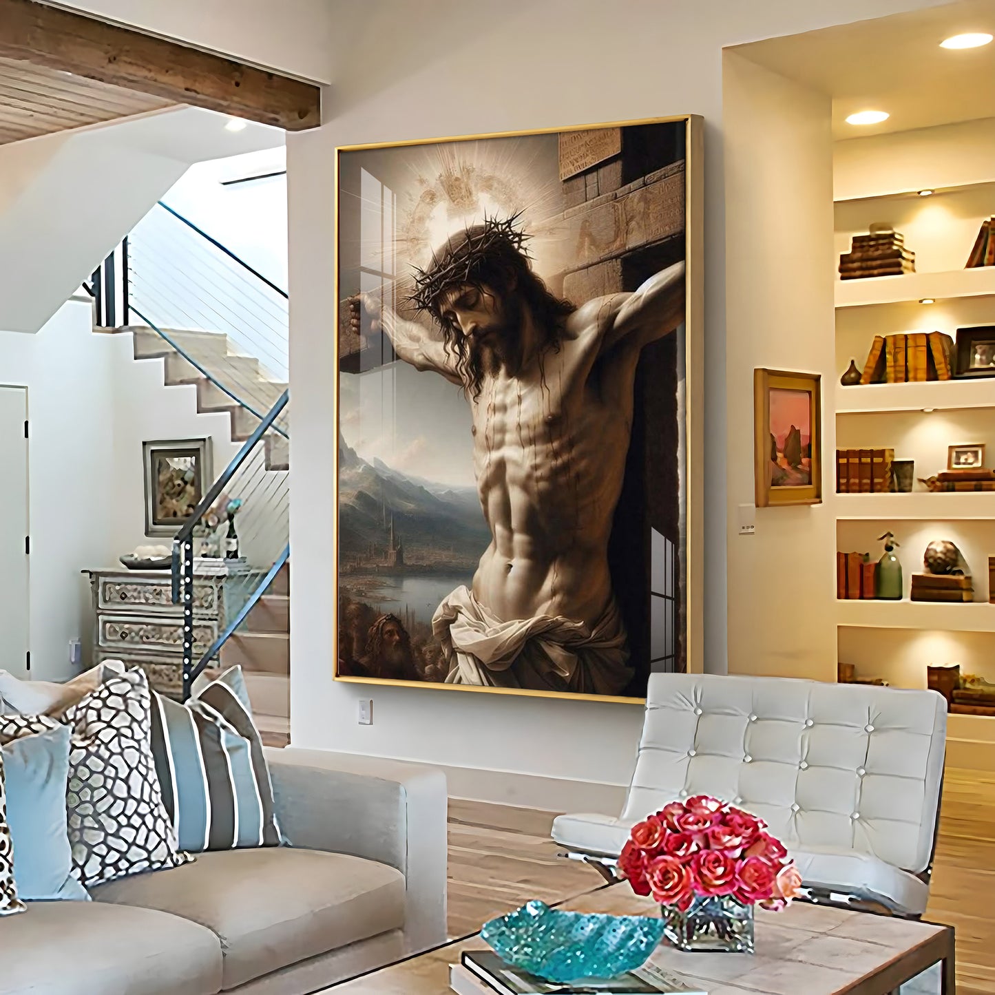 Divine Sacrifice Of Jesus Premium Acrylic Wall Art