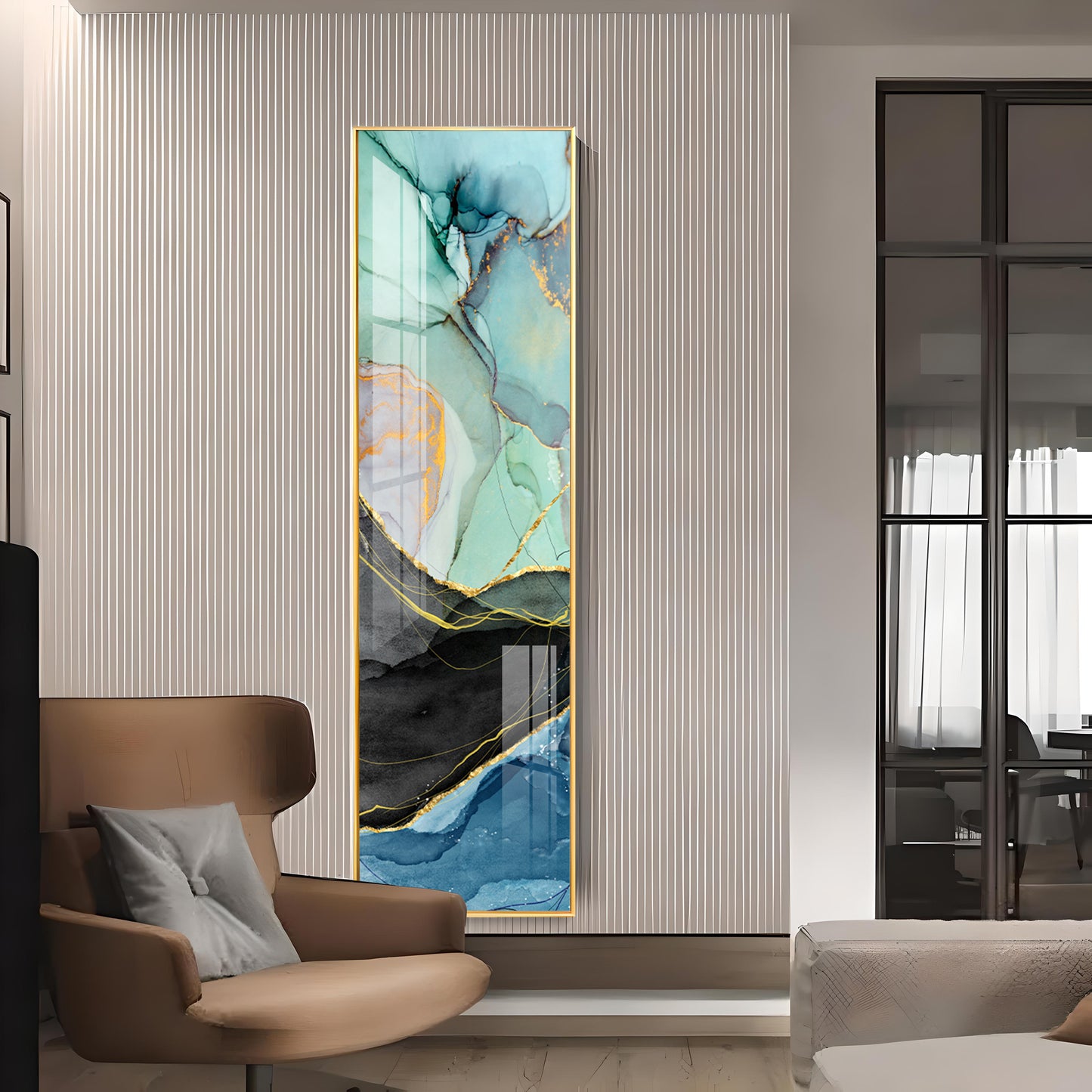 Abstract Multicolor Art Premium Acrylic Vertical Wall Art