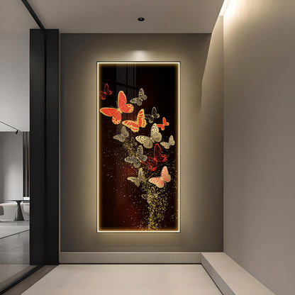 Glittering Butterflies Luxury Crystal Wall Art