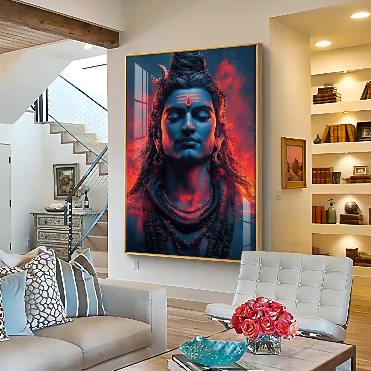 Eternal Essence Of Lord Shiva Premium Acrylic Wall Art