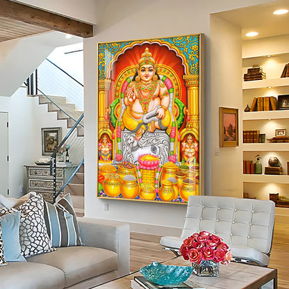God Of Wealth And Treasurer Premium Acrylic Vertical Wall Art