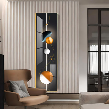 Circular Radiance Premium Acrylic Vertical Wall Art