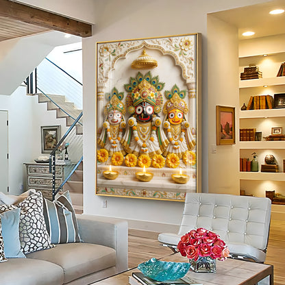 Shri Jagannath Bhagwan Premium Acrylic Vertical Wall Art