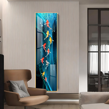 Fish Kaleidoscope Premium Acrylic Vertical Wall Art