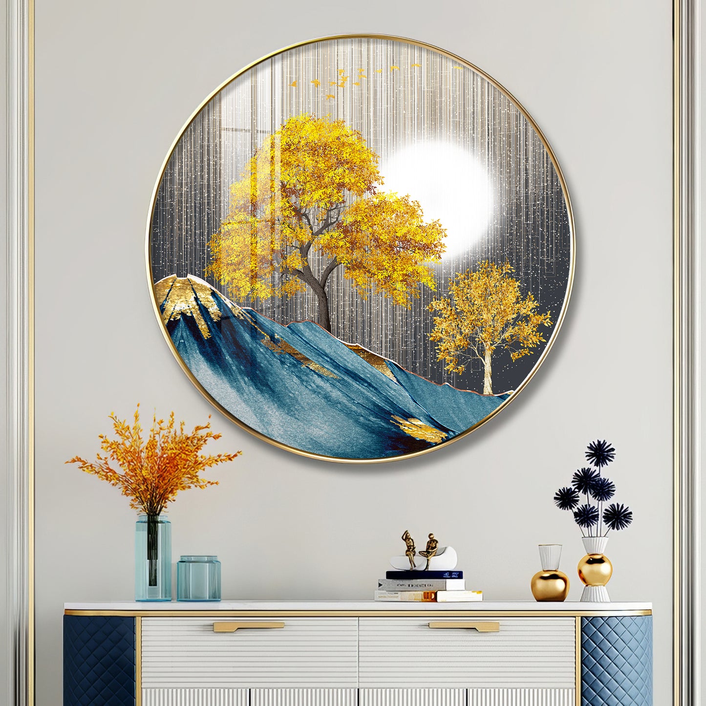 Dreaming Forest Premium Acrylic Round Wall Art